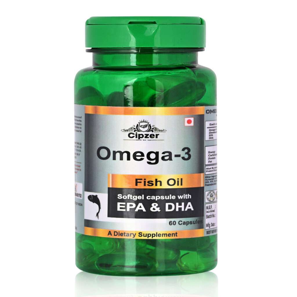 CIPZER OMEGA3 FISH OIL SOFT GEL 1000 Mg, 60 CAPSULE | Buy Medicines